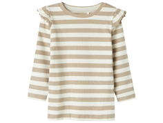 Name It pure cashmere/cloud dancer stribet top